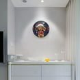 thumbnail image 3 of Christmas Dog Ribbons Wall Clock 10 Inch Silent Non Ticking Battery Operated Easy to Read for Kitchen Living Room, 3 of 8