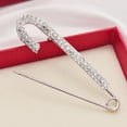 thumbnail image 5 of UDIYO Exquisite Anti-Exposure Brooch Pin Women Shining Rhinestone Sweater Safety Pin Costume Accessories, 5 of 7
