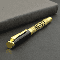 thumbnail image 6 of Bronze Labyrinth Shape Fountain Pen Two Tone Gold Plated Steel Nib 0.7mm Writing Office Business, 6 of 6