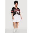 thumbnail image 3 of Womens Plus Size Love 17 Football Jersey, 3 of 5