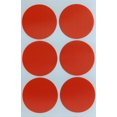 thumbnail image 1 of Royal Green Colored Round 2" inch Orange Sticker 50mm dot Labels - Writable Permanent Adhesive Label Rounds Arts and Crafts Stickers - 540 Pack, 1 of 6