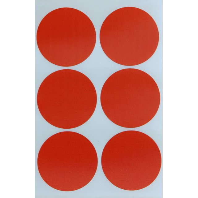 Royal Green Colored Round 2" inch Orange Sticker 50mm dot Labels - Writable Permanent Adhesive Label Rounds Arts and Crafts Stickers - 540 Pack