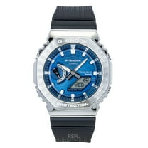 Casio G-Shock G-Steel Bio-Based Resin Strap Smartphone Link Analog Digital Blue Dial Solar GBM-2100A-2B 200M Men's Watch