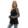 thumbnail image 4 of WIHOLL Long Sleeve Shirts for Women Color Block Raglan Tops Casual Crewneck Basic Tees Fall Clothes 2026 Fashion, 4 of 8