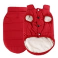 thumbnail image 1 of 2 Layers Fleece Lined Warm Dog Jacket for Puppy Winter Cold Weather Soft Windproof Small Dog Coat, 1 of 12