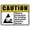 Warning Sign 2, variant on Caution Radiation Dental Warning Aluminum Tin Sign 8"x12" - For Home Coffee Bar Wall Decor - Dental Radiation Sign