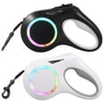 thumbnail image 1 of EASTIN Retractable Dog Leash with LED Light 16ft Portable Retractable Walking Leash and Handle 600mAh Rechargeable LED Lighted Dog Leash for Small Medium Dogs Pets Up to 30kg, 1 of 9