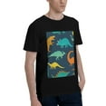 thumbnail image 2 of Bingfone Hand Drawn Seamless Men'S Loose Fit Short-Sleeve Pocket T-Shirt, 2 of 7