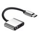 thumbnail image 1 of Adaptador Tipo-C Dual para Audio y Carga, Compatible con Auriculares de 3.5mm, Ideal para Xiaomi, Huawei y Letv 2, Diseño Compacto y Funcional., 1 of 6