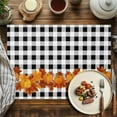 thumbnail image 4 of Thanksgiving Placemats Set of 6 Pumpkin Maple Leaf Heat Insulated Linen Place Mats, Washable Stain-Proof Table Mats for Dining Tables Holiday Decor 13x19inch, 4 of 9