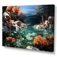 thumbnail image 2 of Designart "The Kingdom Of Coral And Anemones II" Coastal Coral Under Water Wall Decor, 2 of 7