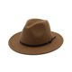 thumbnail image 1 of Sombrero de jazz Otoño e invierno Sombrero de copa retro Moda femenina Sombrero de lana para mujer, 1 of 6