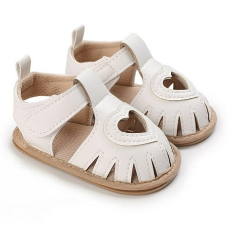 

Summer Infant Baby PU Leather Sandals For Boys Girls Casual Gladiator Sandals Heart-shaped Hollow Out First Walking Shoes 0-18M