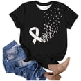 thumbnail image 2 of WEAIXIMIUNG T-Shirt Graphique de la Saint-Valentin pour la Sensibilisation au Cancer, 2 of 4