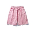 thumbnail image 4 of IROINNID Men's Shorts Casual Classic Fit Drawstring Soild Summer Beach Shorts with Elastic Waist and Pockets, 4 of 4