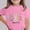 Pink, variant on Girls Easter Bunny Shirt Purple Happy Easter Graphic Tee for Kids Soft Stretch Short Sleeve T-Shirt Kids to Big Kid 3-12 Years,Size 7-8T