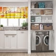thumbnail image 3 of LALILO Kitchen Curtain Valance Autumn Autumn Landscape Fall Rod Pocket Window Curtain 52"x 18" Set of 2, 3 of 7