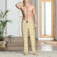 thumbnail image 2 of Fuzoiu Peanuts3 Print Men's Pajama Pants,Lounge Pants for Men,Lounge PJ Bottoms,Sleepwear Pants with Drawstring Pockets -Medium, 2 of 6