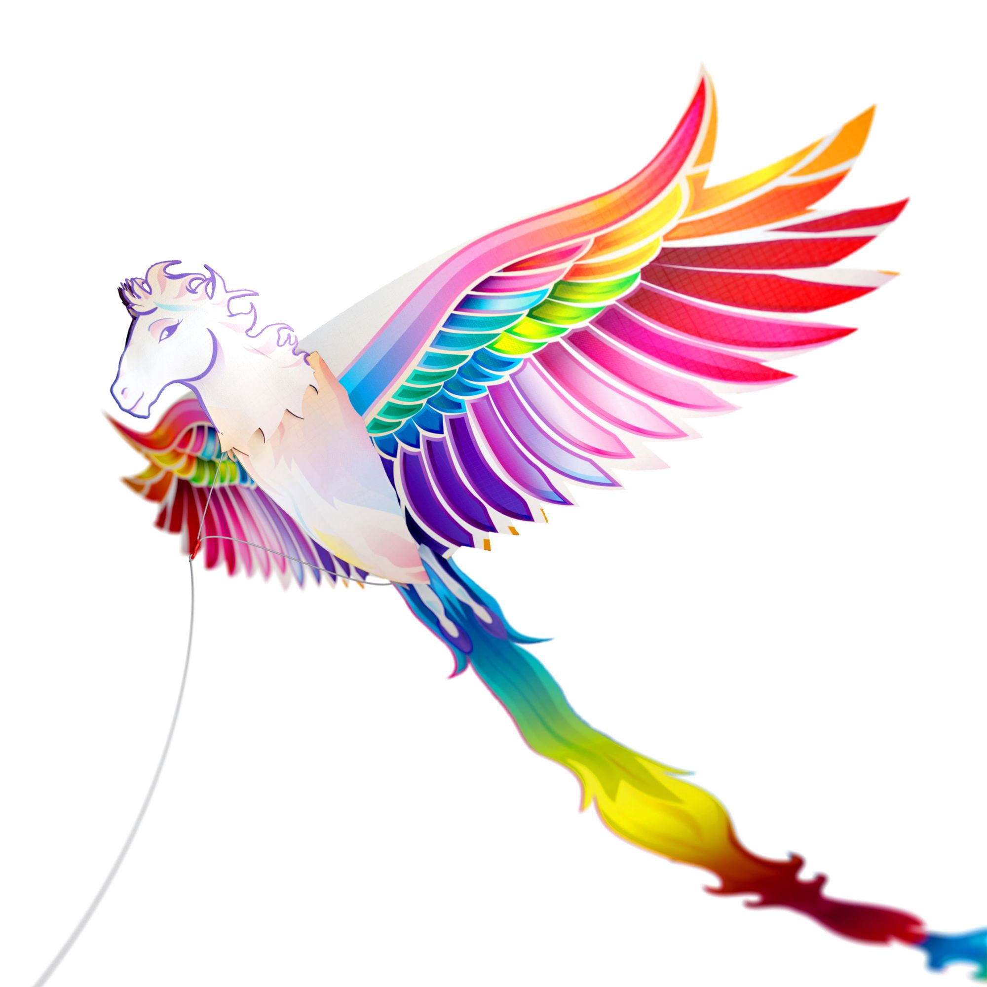 Wicked Kites Ready 2 Fly Pegasus 3D Pop-Up Ripstop Fabric Kite