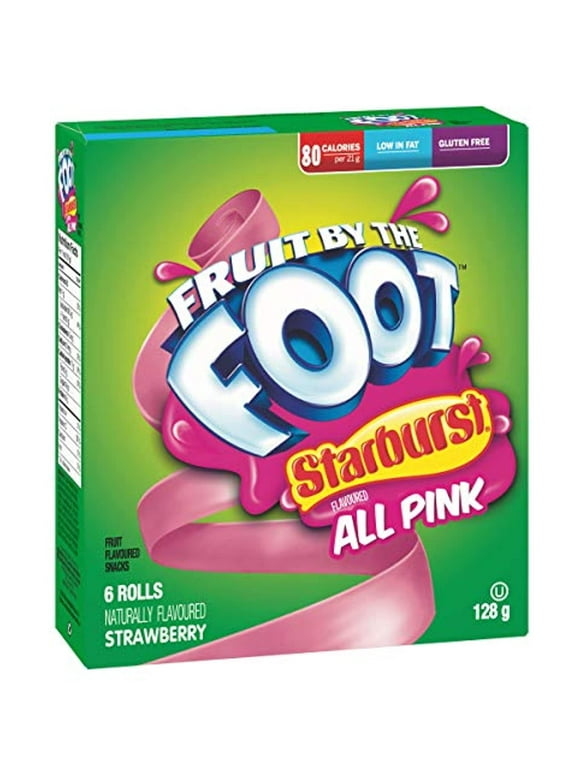 Betty Crocker, Gluten Free, Fruit By The Foot, Starburst All Pink, 6 Count, 128G/4.5Oz,(Box) (Imported From Canada)