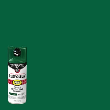 Hunter Green, Rust-Oleum Stops Rust Custom Sprays 5 in 1 Gloss Spray Paint- 12 oz, 376891