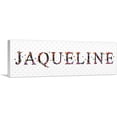 thumbnail image 1 of ARTCANVAS JAQUELINE Girls Name Room Decor Canvas Art Print - Size: 60" x 20" (1.50" Deep), 1 of 9