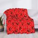 thumbnail image 3 of Fotbe Red Ladybugs On White Dotted Manta de Franela con Estampado, Manta Ultrasuave para Cama, Sofá, Auto, Hipoalergénica y Antibolitas-50"x40", 3 of 6