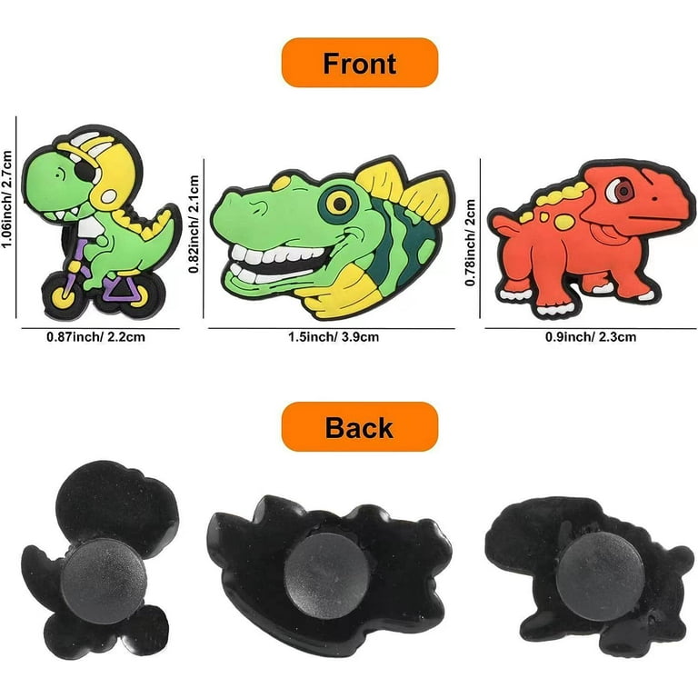 44 Pieces Cartoon Dinosaur Shoes Charms for Croc, Not Repeat Croc Plugs  Buttons Gibbets for Toddler Kids Shoes, Clogs Shoes Slipper Decoration 
