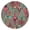 Green Geometric Diamond, variant on Vibrant Floral Pattern Round Fitted Tablecloth with Elastic Edge,Dining Table Cover Waterproof,Outdoor Round Tablecloth for Camping,Dining,Indoor and Outdoor