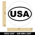 thumbnail image 2 of United States of America USA Self-Inking Rubber Stamp Ink Stamper - Sky Blue Ink - Medium 1 Inch, 2 of 7