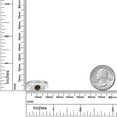 thumbnail image 6 of Gem Stone King 14K White Gold Brown Smoky Quartz & White Moissanite 3-Stone Engagement Ring | 0.96 Cttw | Round 5MM and 4MM | Three Stone Wedding Anniversary Promise Ring for Women (Size 9), 6 of 6