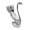 D, variant on Spoons and Forks Set Coffee Spoon Fruit Fork Stainless Steel Bar Dessert Spoon with Rack Household Tableware Serving Spoons Stainless Steel,Forks and Spoons,Coffee Spoons for Coffee Bar