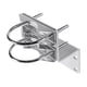 thumbnail image 4 of Soporte para poste de antena, soporte de hierro, resistente a la intemperie, con mordaza en V, abrazadera de mástil resistente con para exteri, 4 of 9