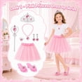 thumbnail image 4 of Zacro Princess Girls Dress Up Toy Set, Toddler Dress Up Clothes Set with Skirts, Shoes, Crowns, Purses, Wands and Jewelry, Pretend Role Play Toys for Girls Toddler 3 4 5 6 Year Old, 4 of 9