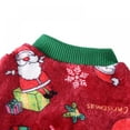 thumbnail image 6 of Pet Dog Christmas Pajamas Flannel Cold Weather Jumpsuit for Small And Medium Dogs - Red S, 6 of 8