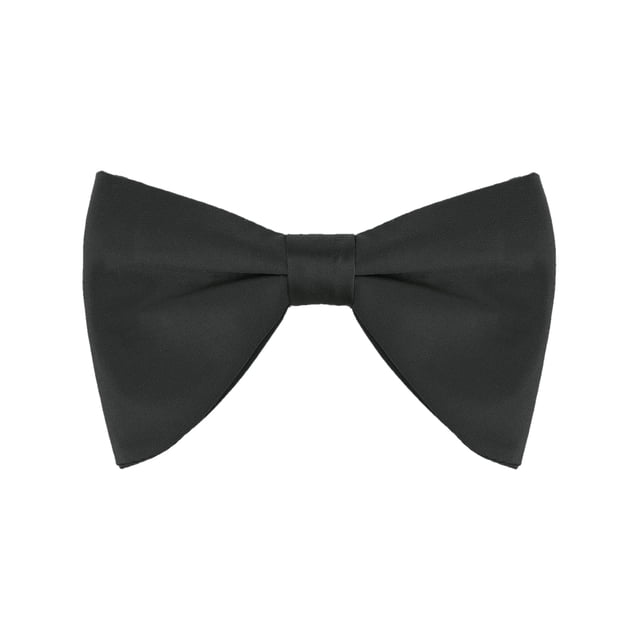 INSPIRAR CHIC Pajarita Clásica de Satén de Color Sólido para el Día del Padre para Traje Formal Negro