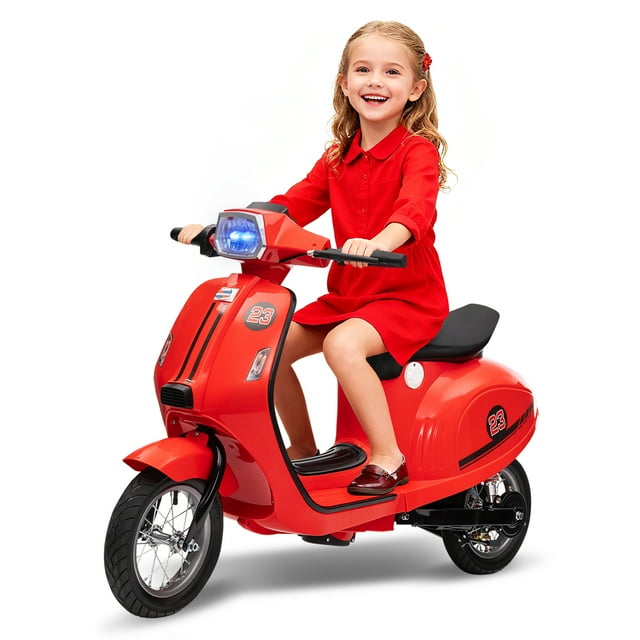 CazToi Motocicleta Eléctrica Infantil 24V 350W 22 KM/H para Niños Mayores
