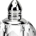 thumbnail image 5 of Mouth Blown Crystal Silver Pair of Salt & Pepper Shakers, 5 of 5