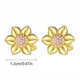 thumbnail image 3 of Sunflower Earrings for Women Floral Jewelry Lightweight Everyday Accessories for Her, 3 of 8