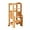 Nature, variant on ZOPan Height Adjustable Bamboo Step Stool | Step Ladder Step Stool | Kitchen Step Stool | Safe and Sturdy Standing Tower, Nature
