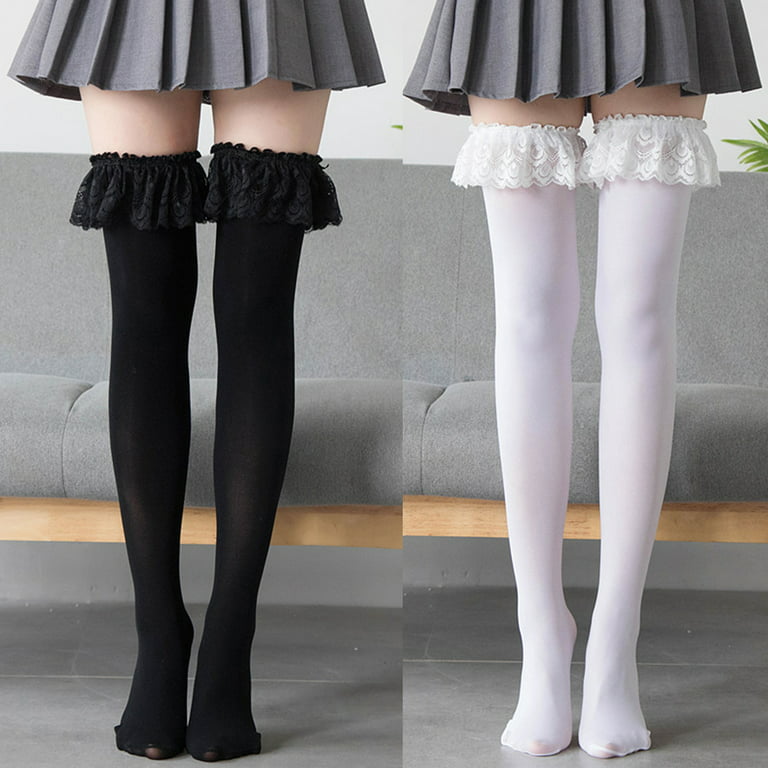 Japanese Cross Strap Stockings White Pantyhose Jk Silk Black Tights Anime  Cosplay Bandage Stockings Girl Cute Loli Stockings - AliExpress