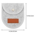 thumbnail image 2 of IFANLANDOR 1Pc Portable Grey Guitar Pick Holder Felt Case Clamp for Easy Storage, 2 of 8