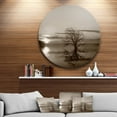 thumbnail image 2 of Designart 'Flying Birds and Lonely Tree' Extra Large Wall Art Landscape, 2 of 5