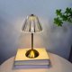 thumbnail image 1 of USB Rechargeable Crystal Table Lamp | Multicolor Acrylic Shade | 3-Color Touch Control | Dimmable Ambient Light | Metal Base | 11.8x4.3in | Cordless Decor Lighting, 1 of 6