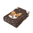 thumbnail image 7 of 2-Piece Polyester cotton Towel Set Absorbent Dog Head Hand Towel Bath Towel Soft and Comfortable Machine Wash 28.3x14.4, 7 of 7