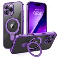 thumbnail image 1 of Funda GUAGUA para iPhone 16 Pro Max de 6.9 pulgadas con soporte magnético morado, 1 of 9
