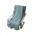 thumbnail image 4 of Evil Eye Soft Flannel Fleece Throw Blanket, Protective Vertical Border Abstract Faded Tones with Tiny Stars, Cozy Plush for Indoor and Outdoor Use, 50" x 60", Baby Blue Pale Blue, by Ambesonne, 4 of 6