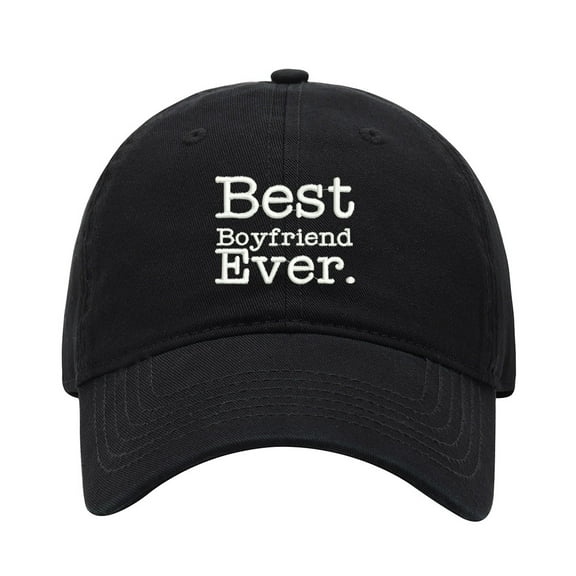 Baseball Cap Embroidered Hat for Best Boyfriend Ever Men's Adjustable Cotton Unisex Embroidery Baseball Caps