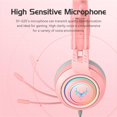 thumbnail image 5 of Auriculares estéreo para juegos Atrasee para PS4, PC, Xbox One, PS5, control. Auriculares supraaurales con cancelación de ruido, micrófono, luz LED, graves envolventes y orejeras suaves con memoria pa, 5 of 5