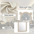 thumbnail image 5 of Anyrose 63"x24" Arched Floor Mirror Irregular Full Length Mirror With Flannel Frame, White, 5 of 6